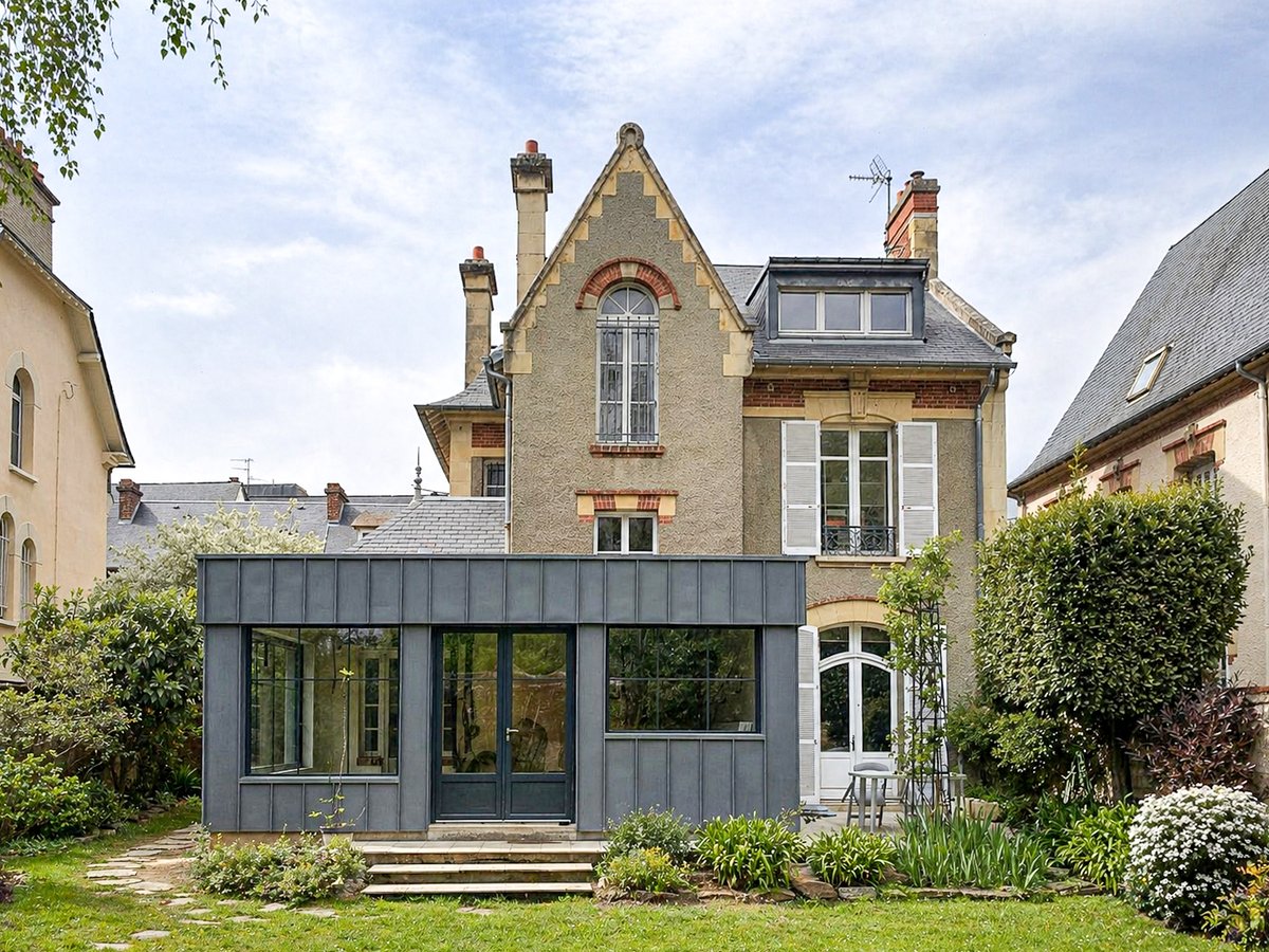 Extension maison de ville Caen avant après — Calvez Archi architecte